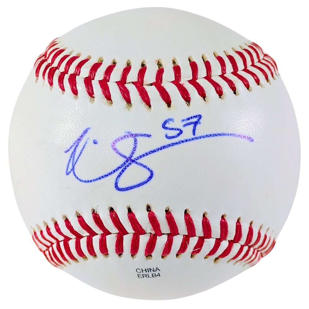 Nick Snyder Signed Baseball Texas Rangers Exact Proof Photo Autographed COA